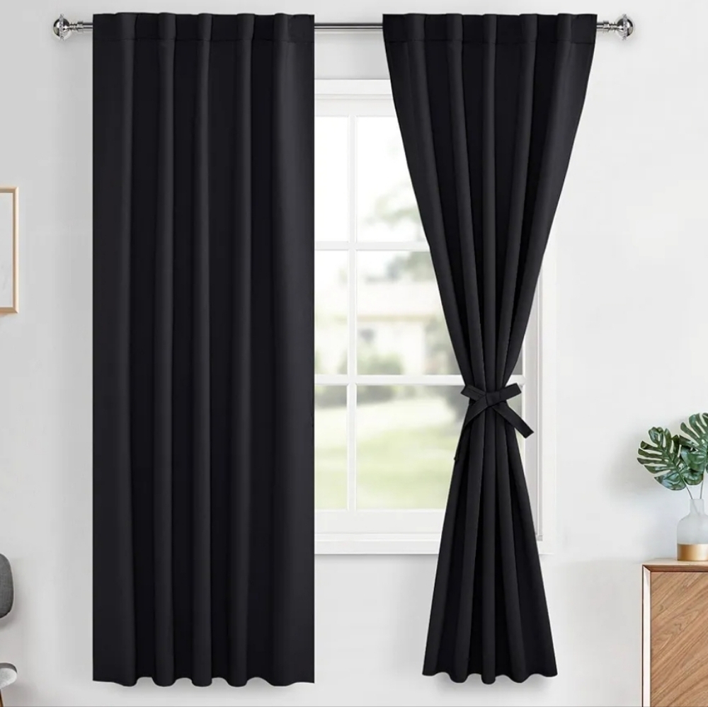 Blackout Curtains 2 Panels 63in X 43in NWT